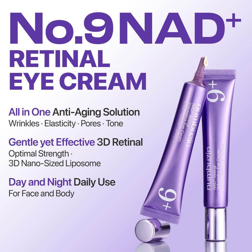 [Numbuzin] No.9 NAD Retinal Volumetox Eye Cream 20ml (Tube)