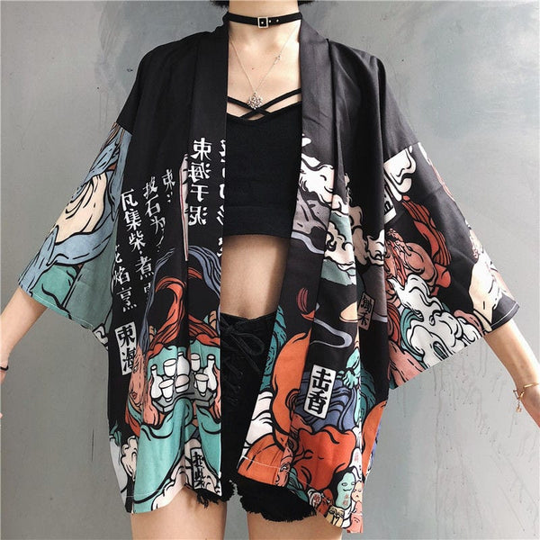 MELLO - Printed Kimono Jacket