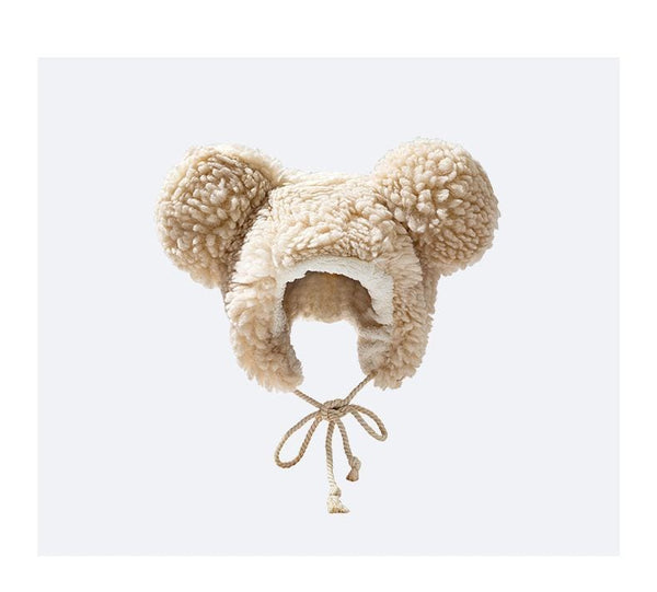 [Hat Society] Chenille Bear Ear Trapper Hat