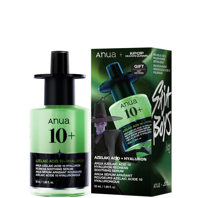 [ANUA] KDHx ANUA AZELAIC ACID 10 HYALURON REDNESS SOOTHING SERUM 50ml (Comes with KDH keyring)